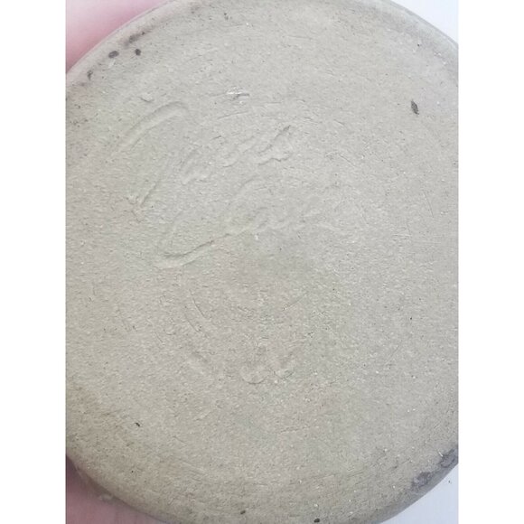 Studio Art Pottery Handcrafted Stoneware Pitcher Jug Maple Leaf Artist Signed - Picture 7 of 8